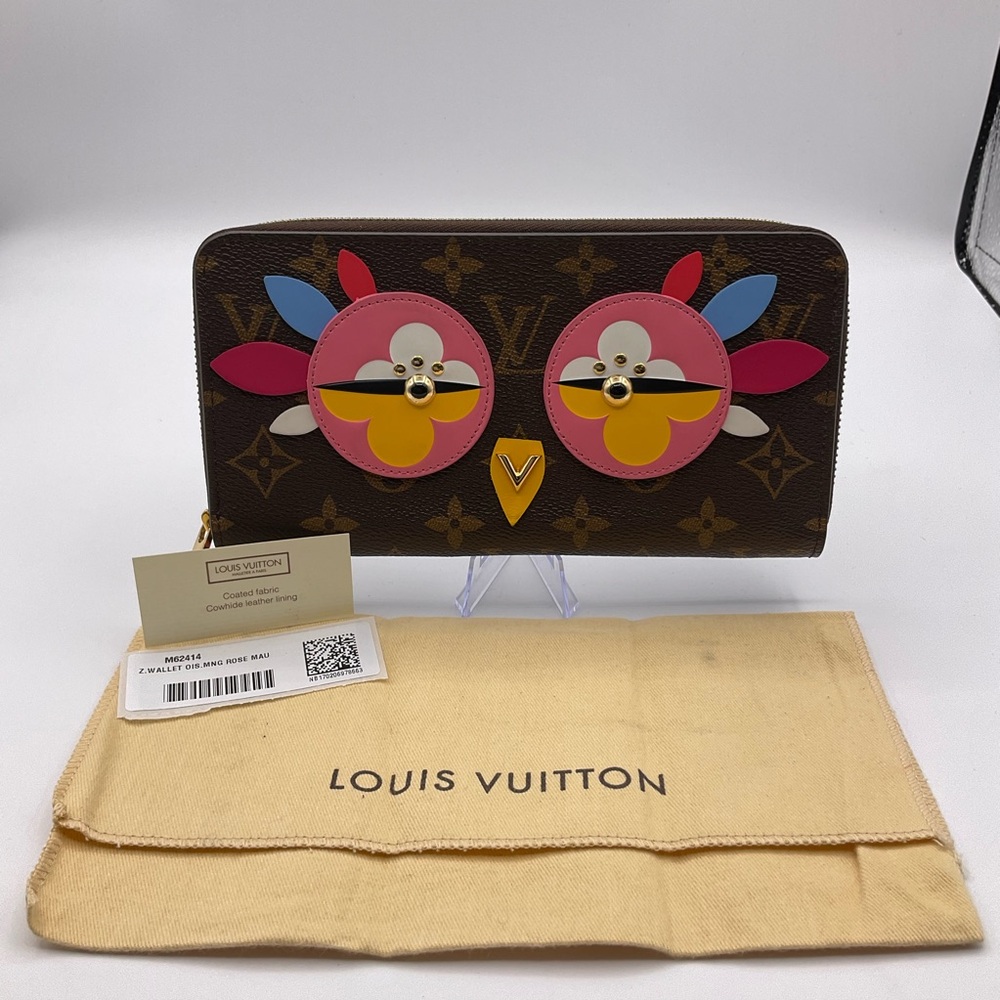 LOUIS VUITTON Monogram Lovely Bird Zippy Wallet M62414